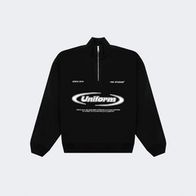 Cвитшот UNIFORM Half-zip Heavy Athletic, черный