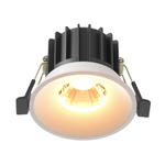 Встраиваемый светодиодный светильник Maytoni Round DL058-12W2.7K-W