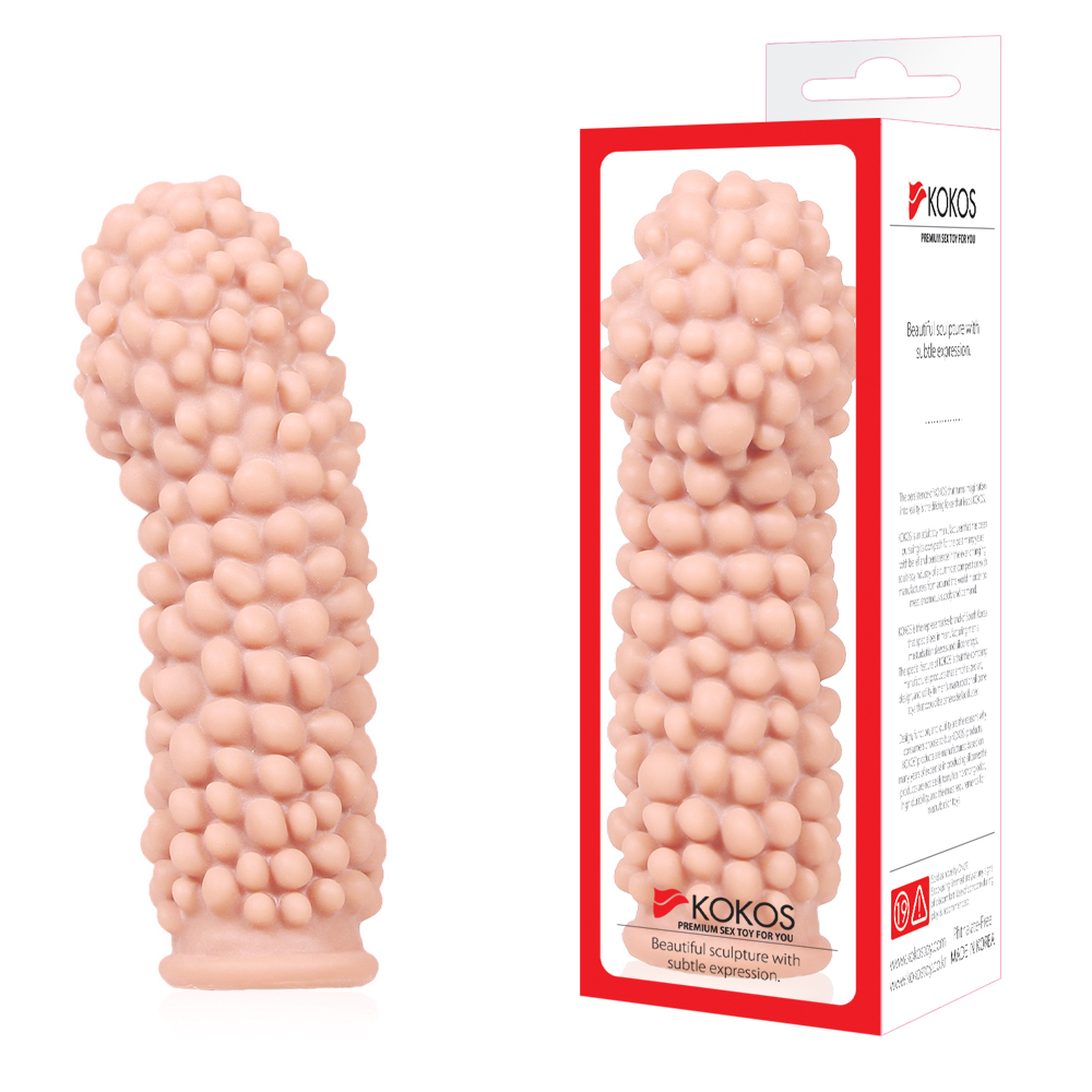 Насадка на пенис EXTREME SLEEVE телесная с шариками KOKOS ES-08-S