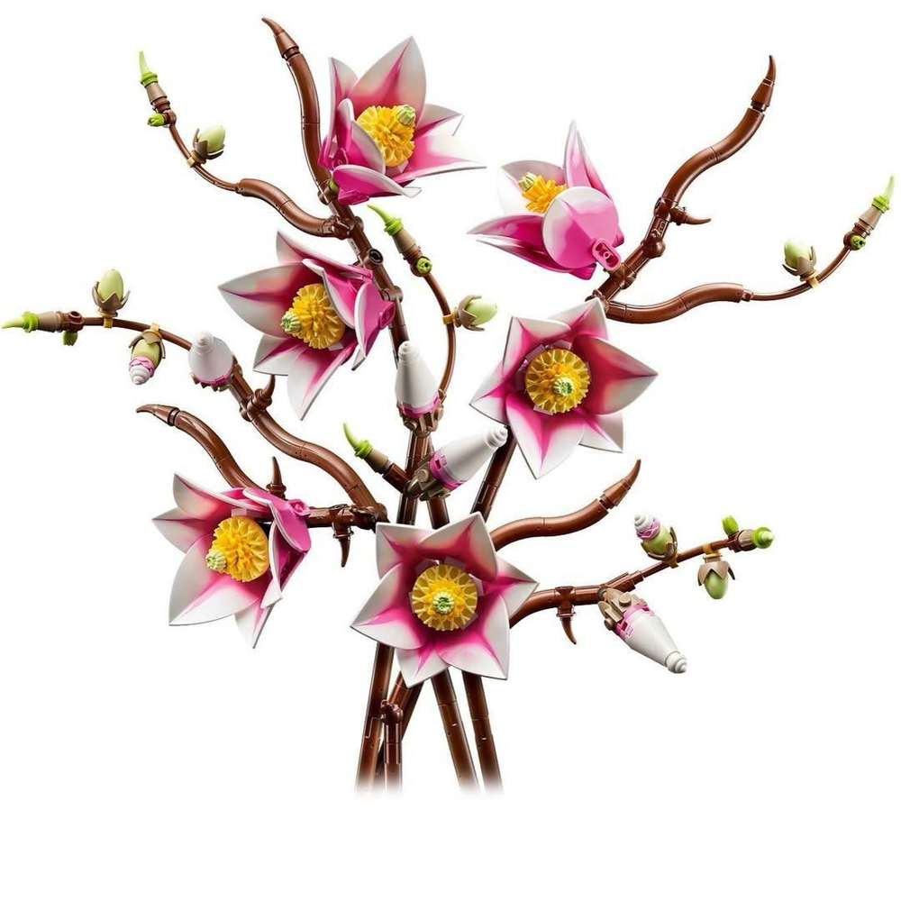 Конструктор Лего ботаникалс Ветви магнолии 11510 | LEGO Botanicals Magnolia Branches декоративный набор 435 деталей 18+