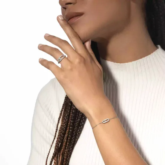 Кольцо Messika Move Uno pave ring large