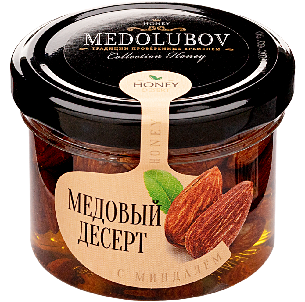 Медовый десерт с миндалём Медолюбов 125 мл