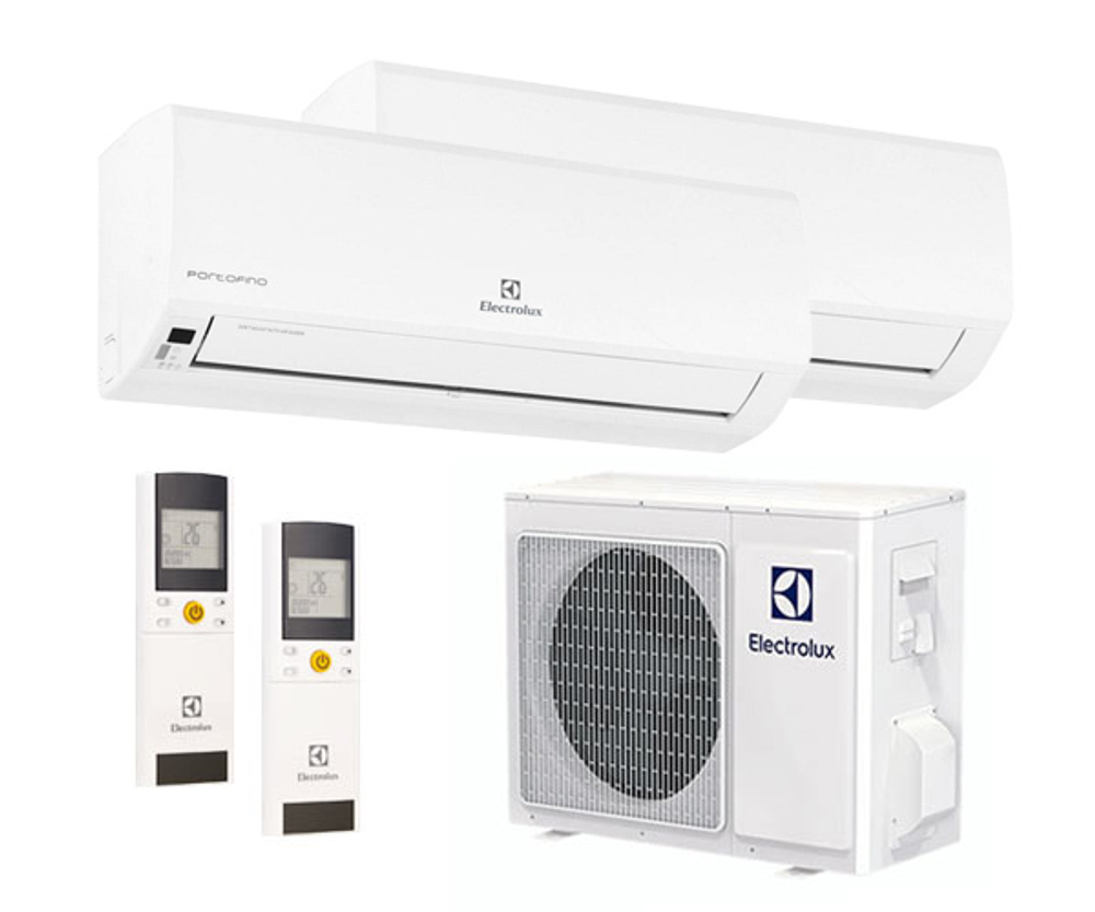 Мульти сплит-система Electrolux на 2 комнаты (25+25 кв.м.) серия Portofino