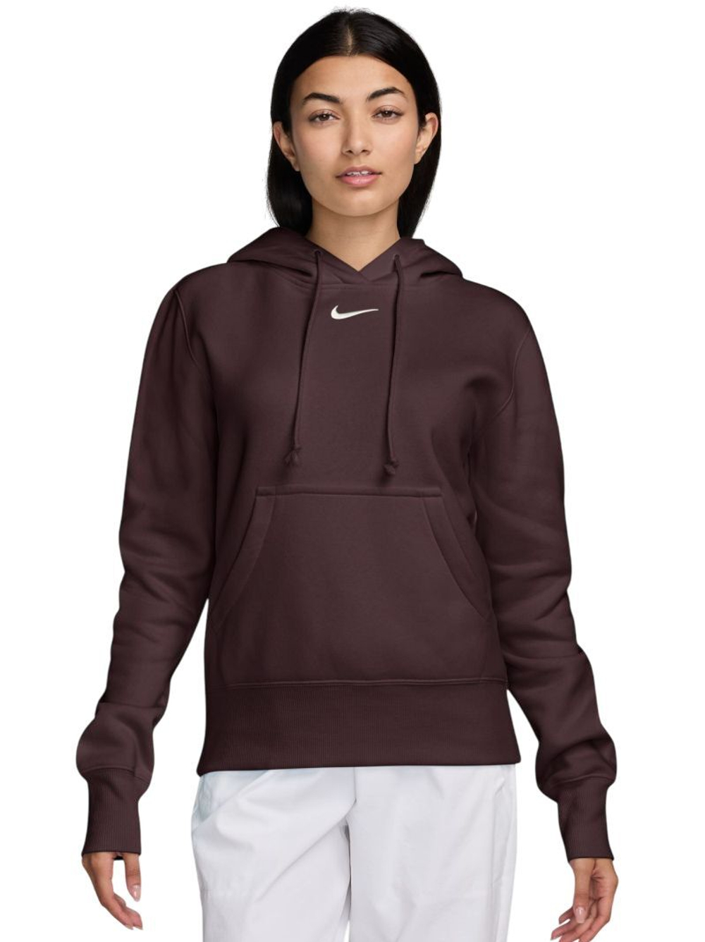 Женская теннисная куртка Nike Sportwear Phoenix Fleece - burgundy crush/sail