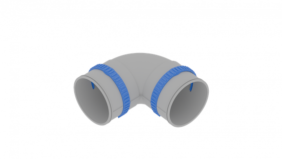Отвод 90° Flexag FL110-PP90