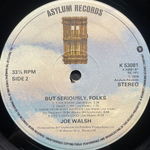 Joe Walsh ‎– But Seriously, Folks (Англия 1978г.)