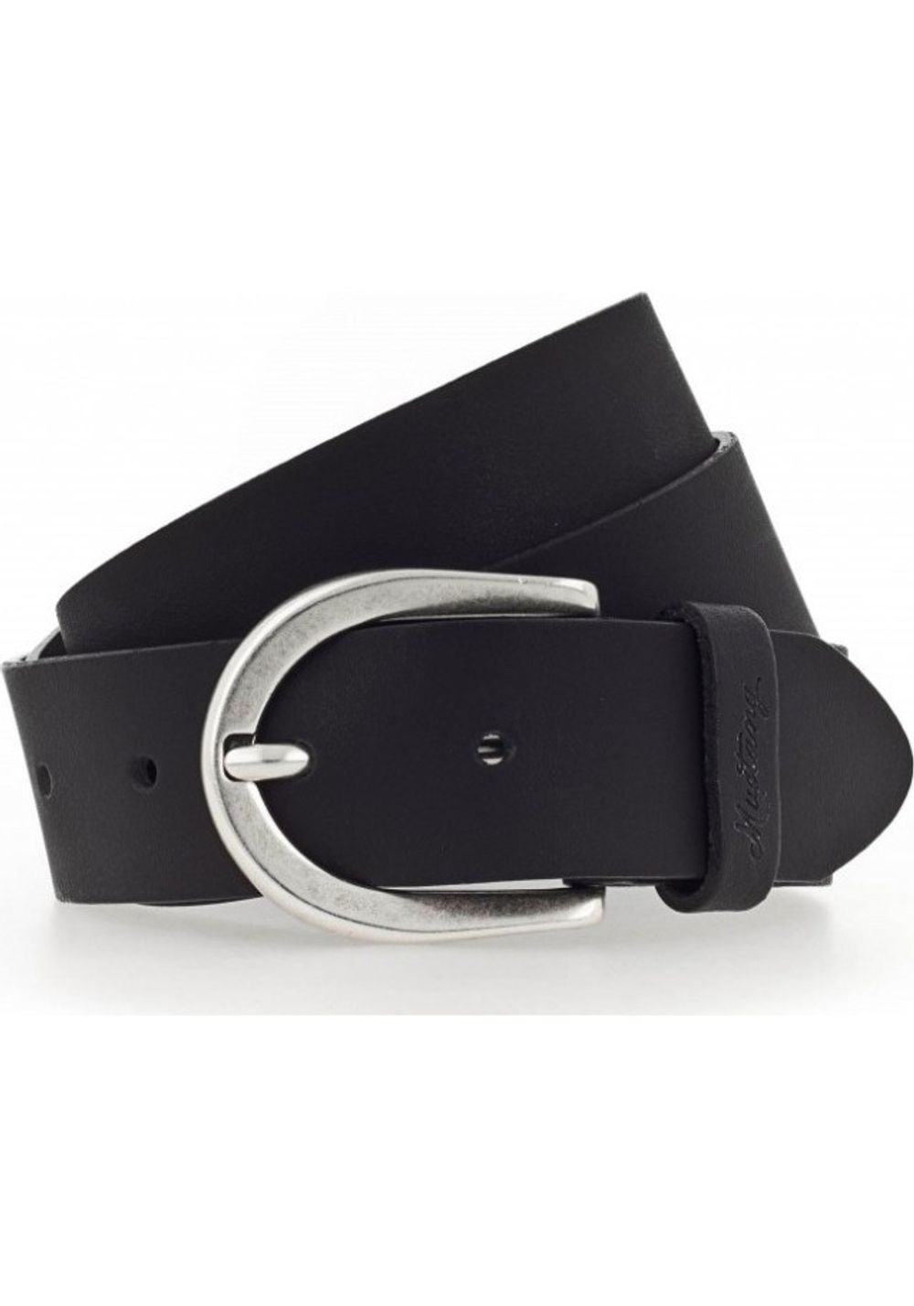 Ремень 35 mm with buckle in polished silver MW3015L25-0790