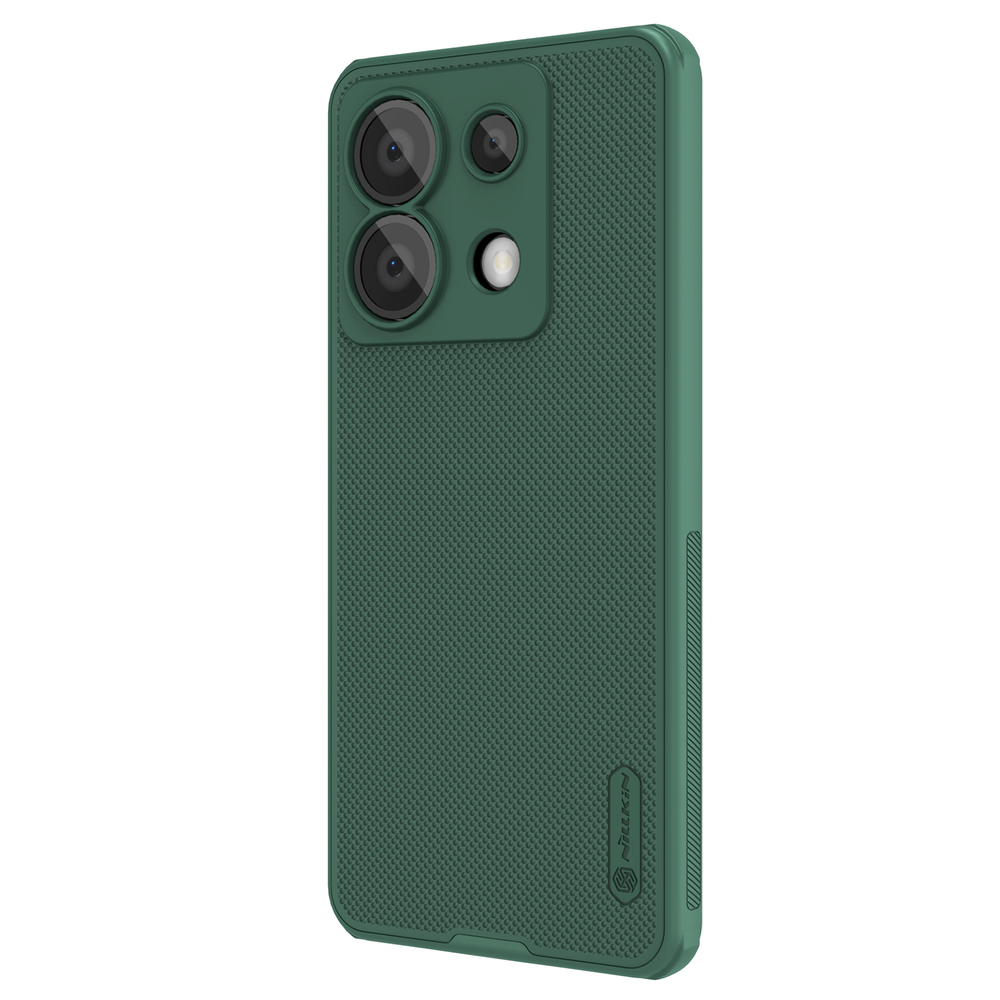 Усиленный чехол зеленого цвета (Deep Green) от Nillkin для Xiaomi Redmi Note 13 Pro 5G и Poco X6 5G, серия Super Frosted Shield Pro