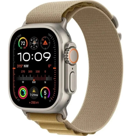 Умные часы Apple Watch Ultra 2 49 мм Natural Titanium Case with Tan Alpine Loop - S