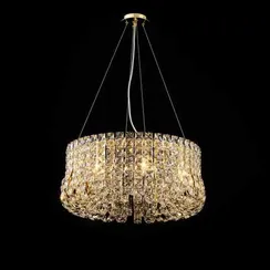 Люстра подвесная NewRgy T20-ф600*H270(1200) H GOLD, 8×40 Вт, золотая