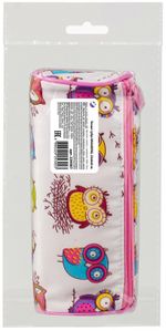 Пенал-тубус BRAUBERG, с эффектом Soft Touch, мягкий, "Owls", 22х8 см, 229007