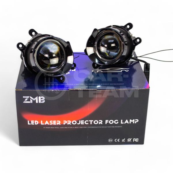 Противотуманные фары (ПТФ) Toyota Land Cruiser, Camry, Rav4, Alphard, Avensis, Lexus LX570, GS, IS, RX "ZMB" лазерные с Bi-LED модулем, ближн/дальн свет (арт. WD-015 PRO)