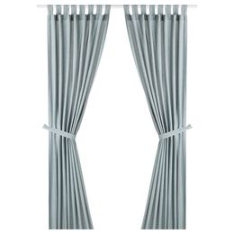 Комплект штор IKEA LENDA (ЛЕНДА), Светло-бирюзовый, 140х250 см, 2 шт
