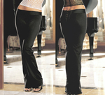 Брюки стрейтчевые со шнуровкой сзади SM (42-44) (Цвет: черный)