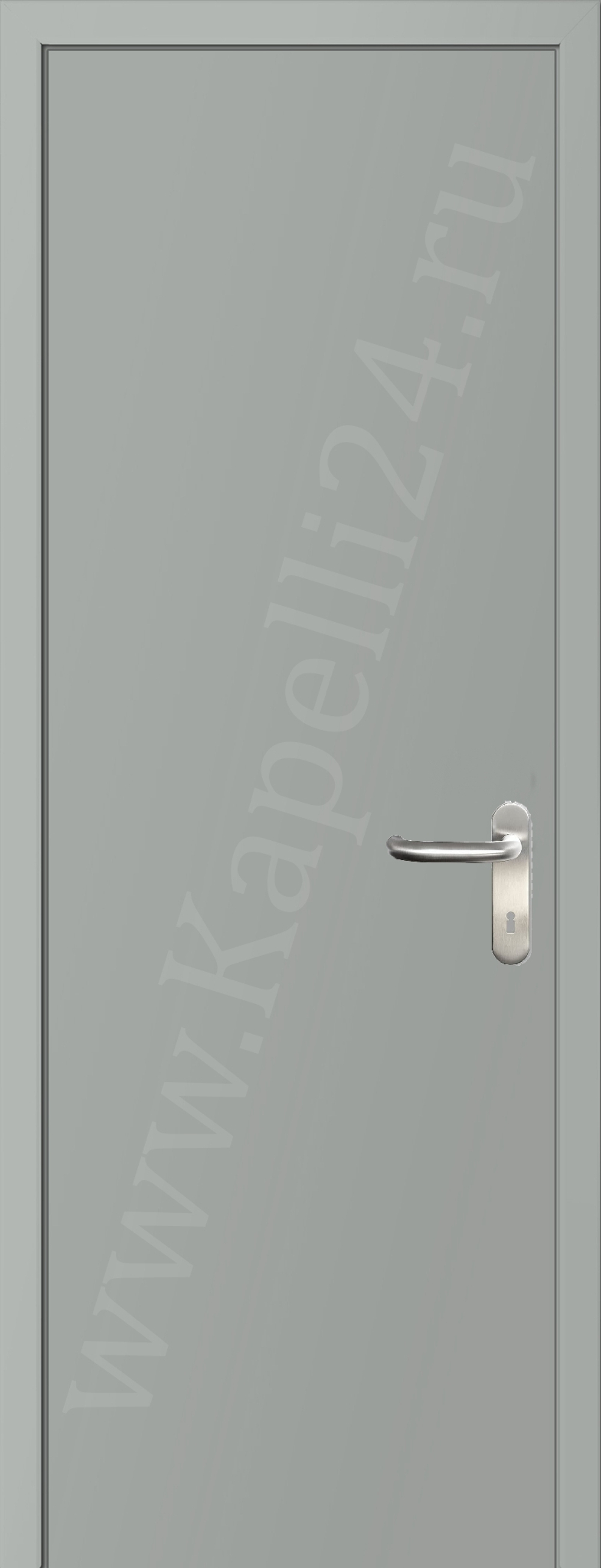 Дверь влагостойкая пластиковая KAPELLI multicolor ДГ RAL 7035 Светло-серый + коробка
