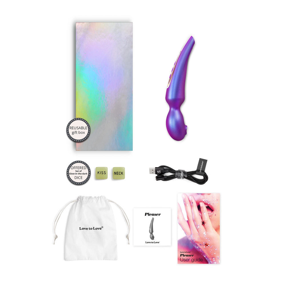 Love to Love PLEASER - IRIDESCENT NIGHT - Ванд с клиторальной стимуляцией