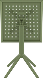 Стол пластиковый складной Siesta Contract Sky Folding Table 60, оливковый