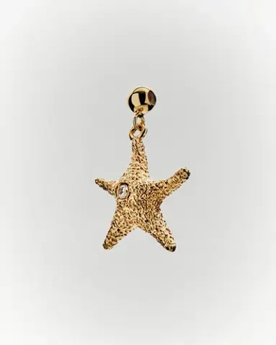 Подвеска-шарм Starfish серебро 925 пробы покрытое золотом