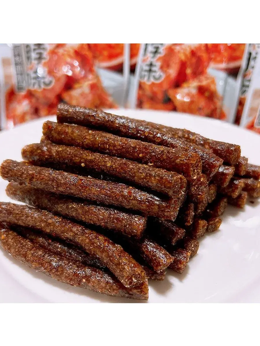 Азиатские снеки острые палочки со вкусом Утки 20 г * 30 шт