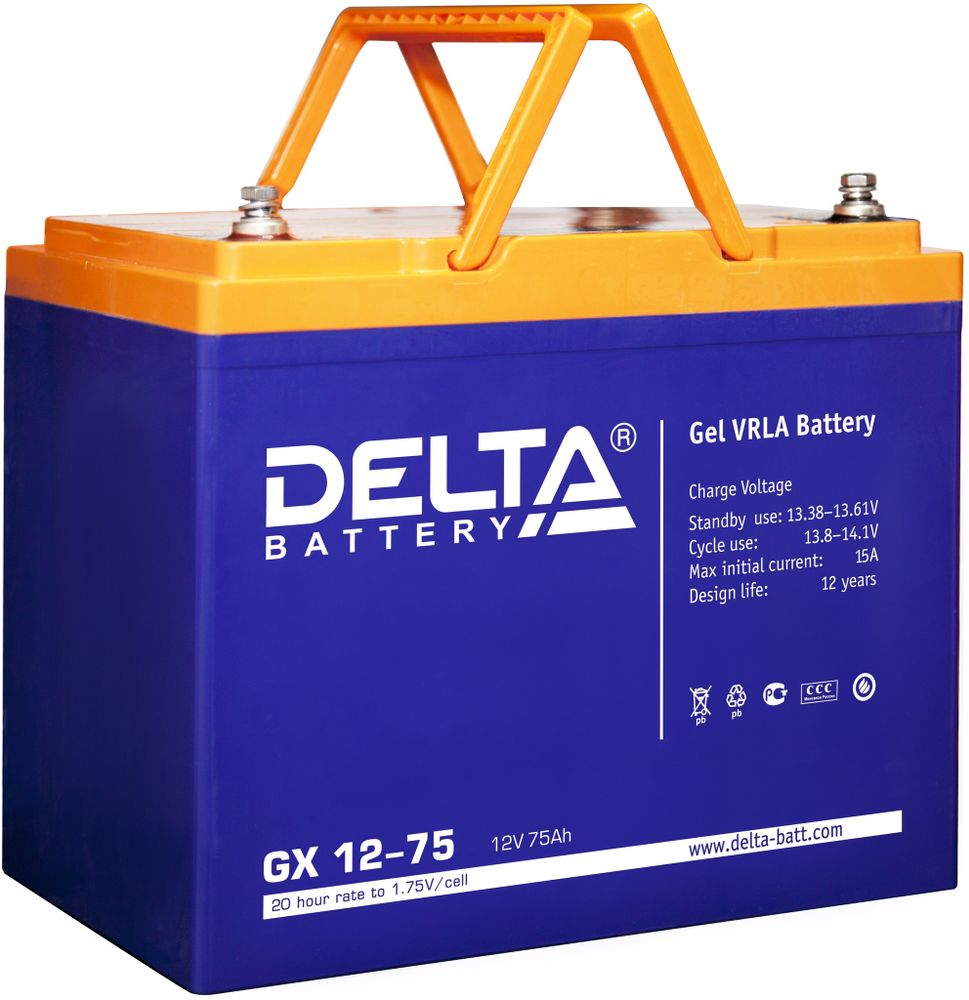 DELTA GX 12-75 Xpert аккумулятор DELTA GX 12-75 Xpert аккумулятор