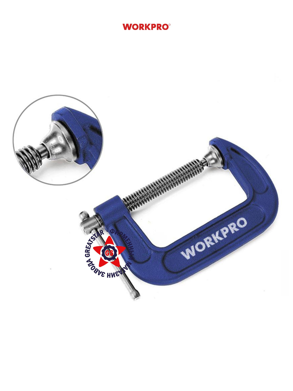 Струбцина F-образная 600мм WORKPRO WP232029