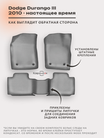 Автомобильные коврики ЭВА с бортами Dodge Durango III (10-н.в.) для 6-ти местного авто