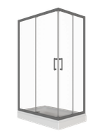 Душевое ограждение Triton Фикс-Графит 120х80