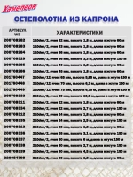 Сетеполотно капрон 210den/2, яч. 30 мм, высота 6 м кукла