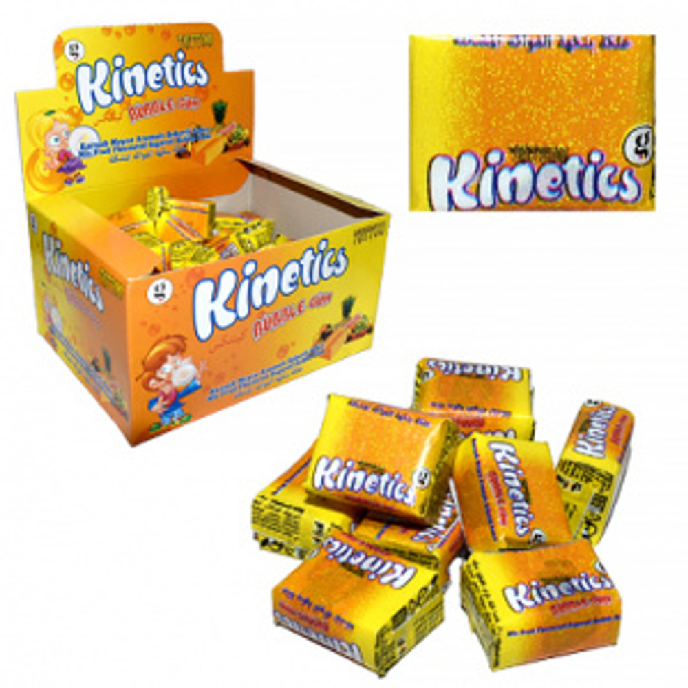 Жев.резинка 100 ШТ КИНЕТИКС KINETICS тутти-фрутти с тату 3,5г*100шт (10бл)