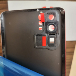 Крышка для Huawei P30 Pro - задняя стеклянная панель "Хорошее качество" (красного цвета)