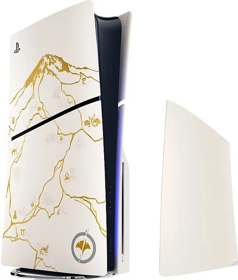 Игровая приставка Sony PlayStation 5 Slim с дисководом 1 ТБ Gold Ghost of Yotei