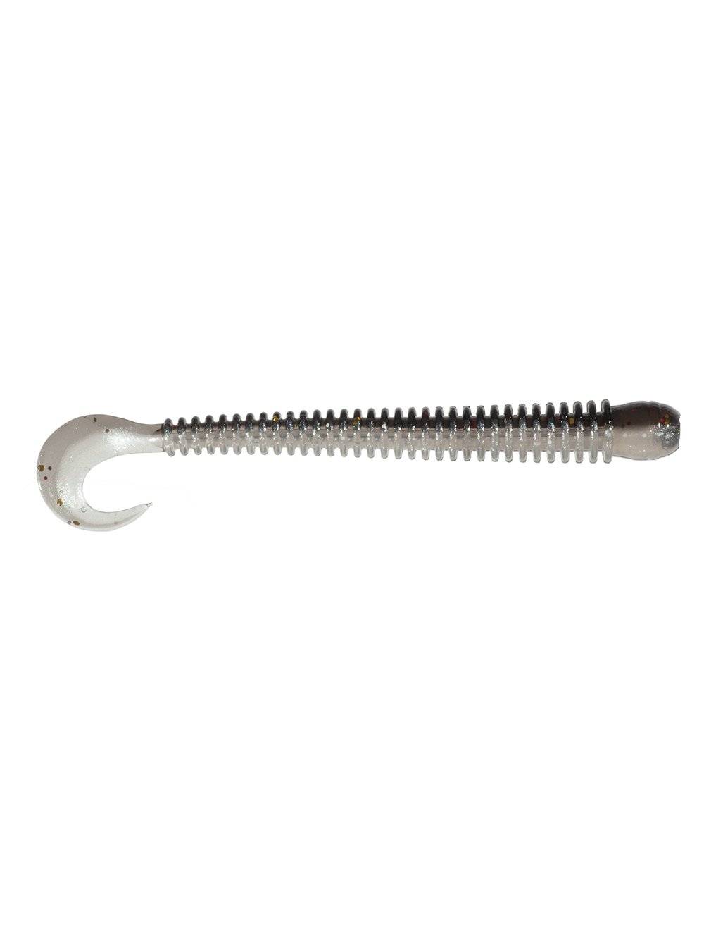 Приманка ZUB-WORM-ZANDER 135мм(5,3")-5шт, (цвет 030) черный верх-натурал низ