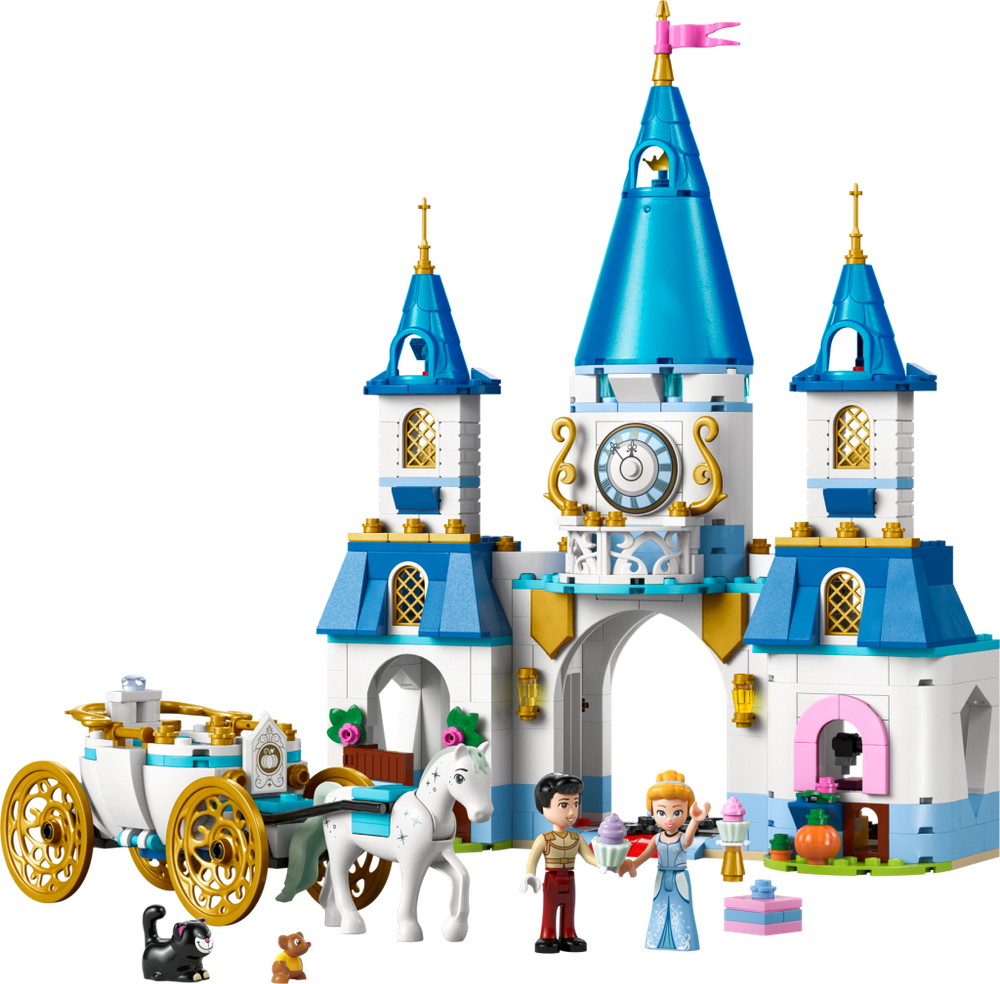 Конструктор Лего Дисней Принцесса Замок Золушки и карета | LEGO Disney Princess Cinderella’s Castle 43275 596 детали 6+