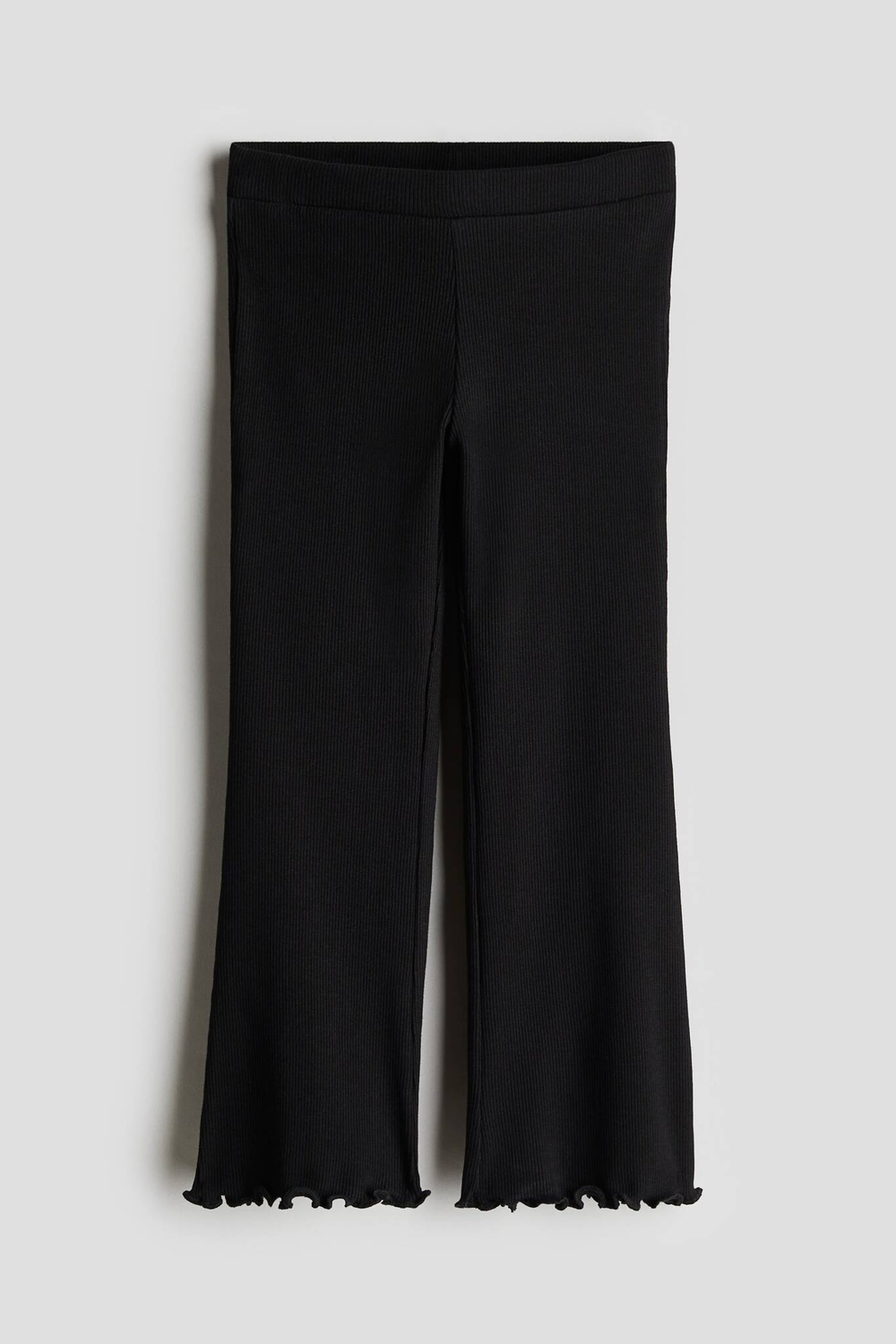 H&M Хлопковые легинсы-клеш, черный