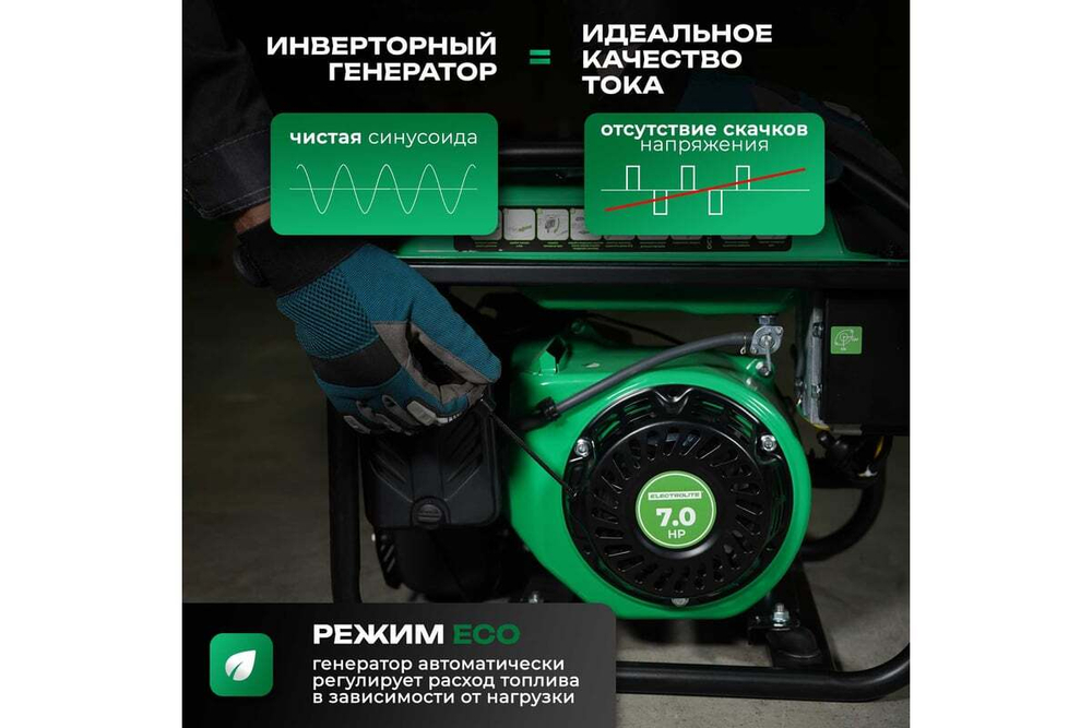 Генератор инверторный ELECTROLITE EL 4500i 3.3-3.8 кВт