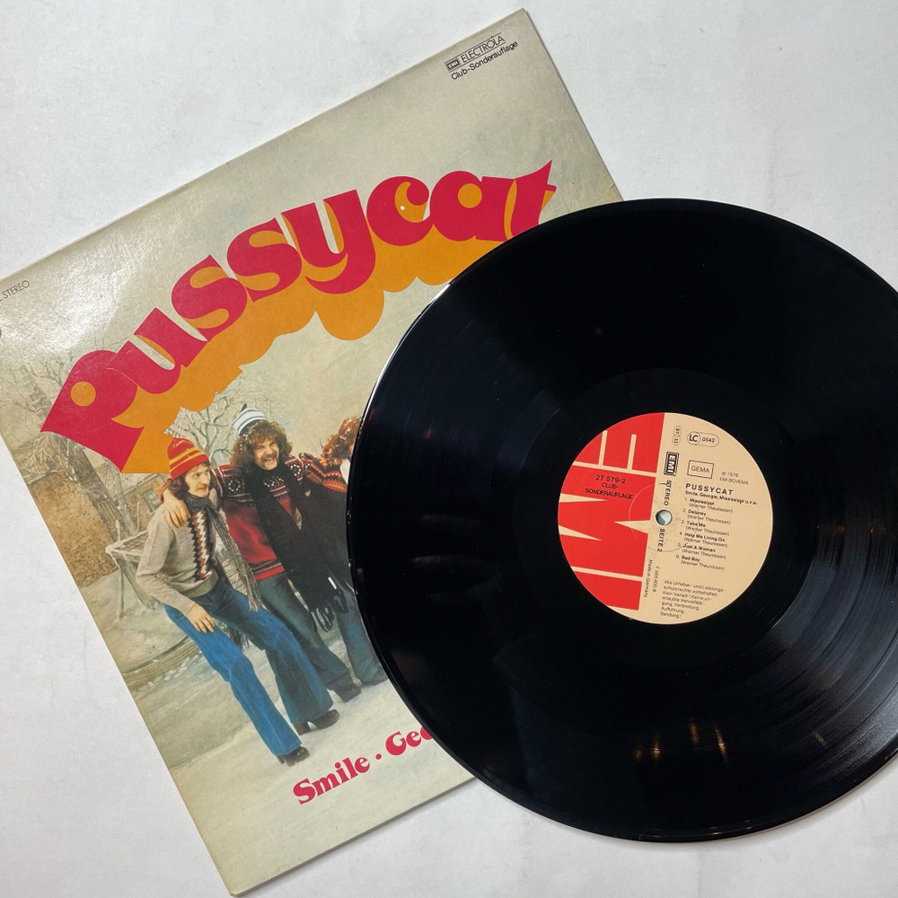Винтажная виниловая пластинка LP Pussycat Smile, Georgie, Mississippi U.v.a. (Germany 1976)