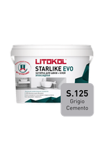 LITOKOL Затирка эпоксидная Starlike EVO S.125 GRIGIO CEMENTO 1 кг