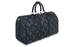 LOUIS VUITTON Monogram Pastel Noir Canvas Keepall Bandouliere 50