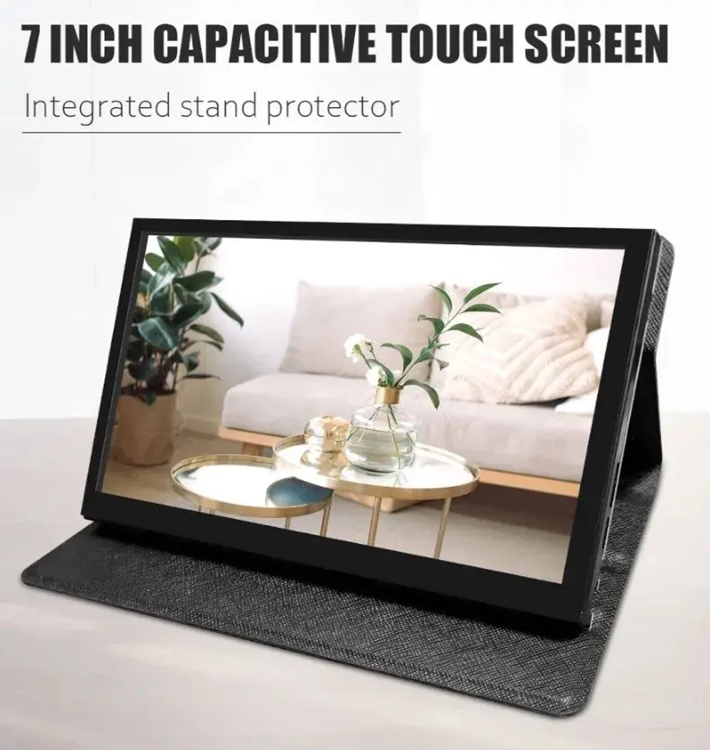 7" Портативный сенсорный монитор, IPS, 1024х600, 60 Гц
