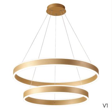 Подвесной светодиодный светильник 123W 3000К-6300К Muchos SP123W LED  Gold золото Crystal Lux