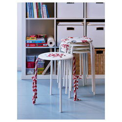 IKEA MARIUS  (ИКЕА МАРИУС)  -  Табурет - белый 45 см