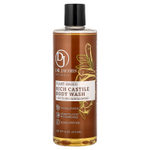 Dr. Jacobs Naturals, Насыщенный гель для душа из кастильского дерева на растительной основе, успокаивающее сандаловое дерево, 473 мл (16 унций)