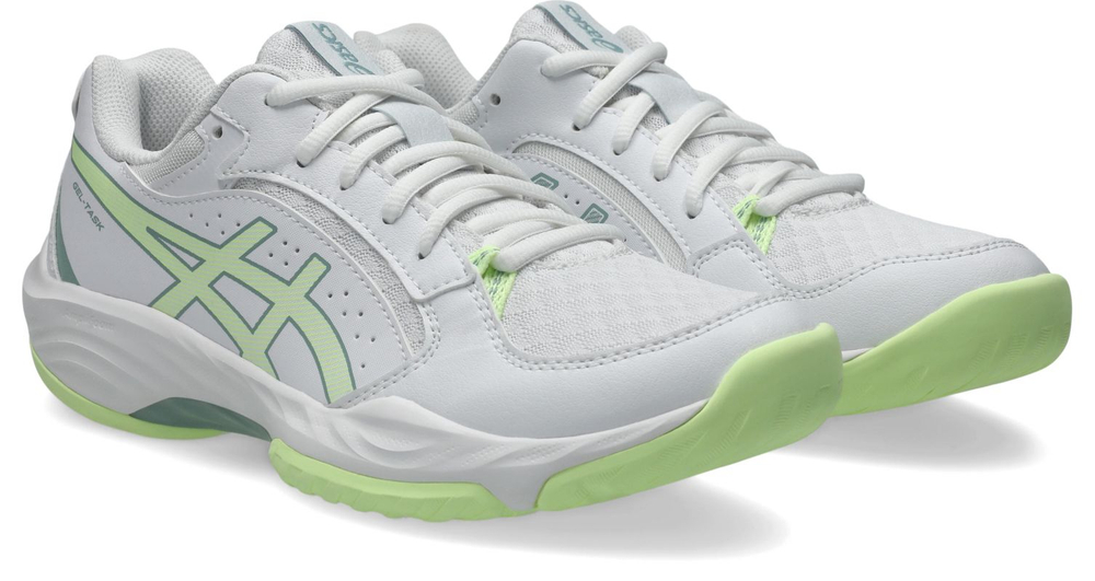 Женские ботинки для бадминтона/сквоша Asics Gel-Task 5 - white/illuminate yellow