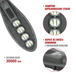 Светильник уличный светодиодный ЭРА SPP-5-200-5K-W 200Вт 5000К IP65 КСС Ш гарантия 5 лет | Уличные консольные светильники