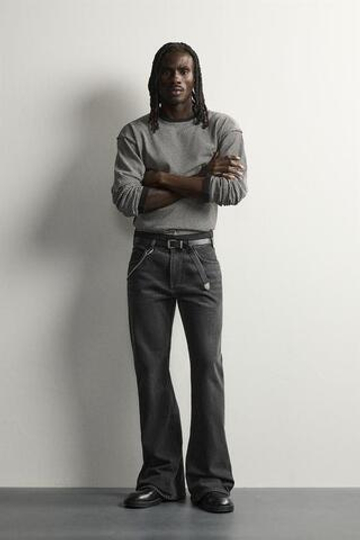 ZARA ДЖИНСЫ FLARE FIT, УГОЛЬНЫЙ