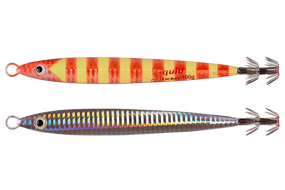 Кальмарница ASARI Squid Sticker 125гр #04 Orange-Lumo