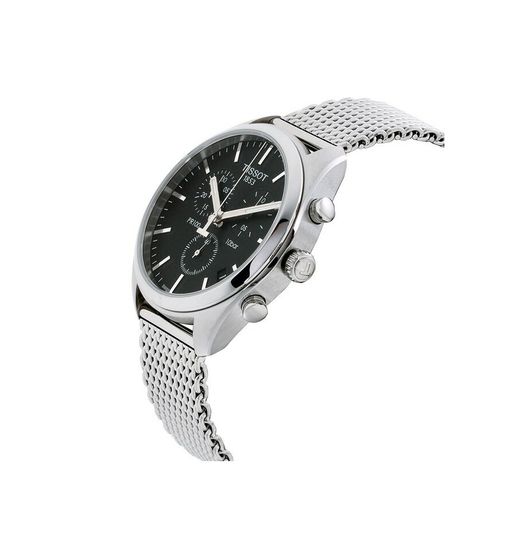 Мужские швейцарские часы с секундомером Tissot T101.417.11.051.01 вид сбоку