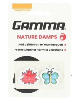 Теннисный виброгаситель Gamma Nature Dampeners 2P - maple leaf/butterfly