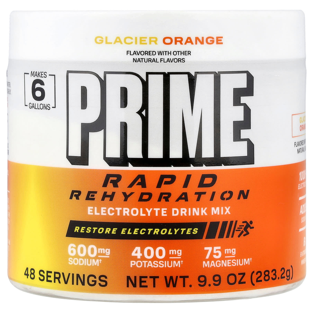 Prime Hydration, Rapid ReHydration, смесь для приготовления электролитического напитка, со вкусом апельсина, 283,2 г (9,9 унции)