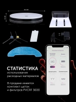 Робот-пылесос POLARIS PVCR 1226 WI-FI IQ Home Gyro белый - Уценка